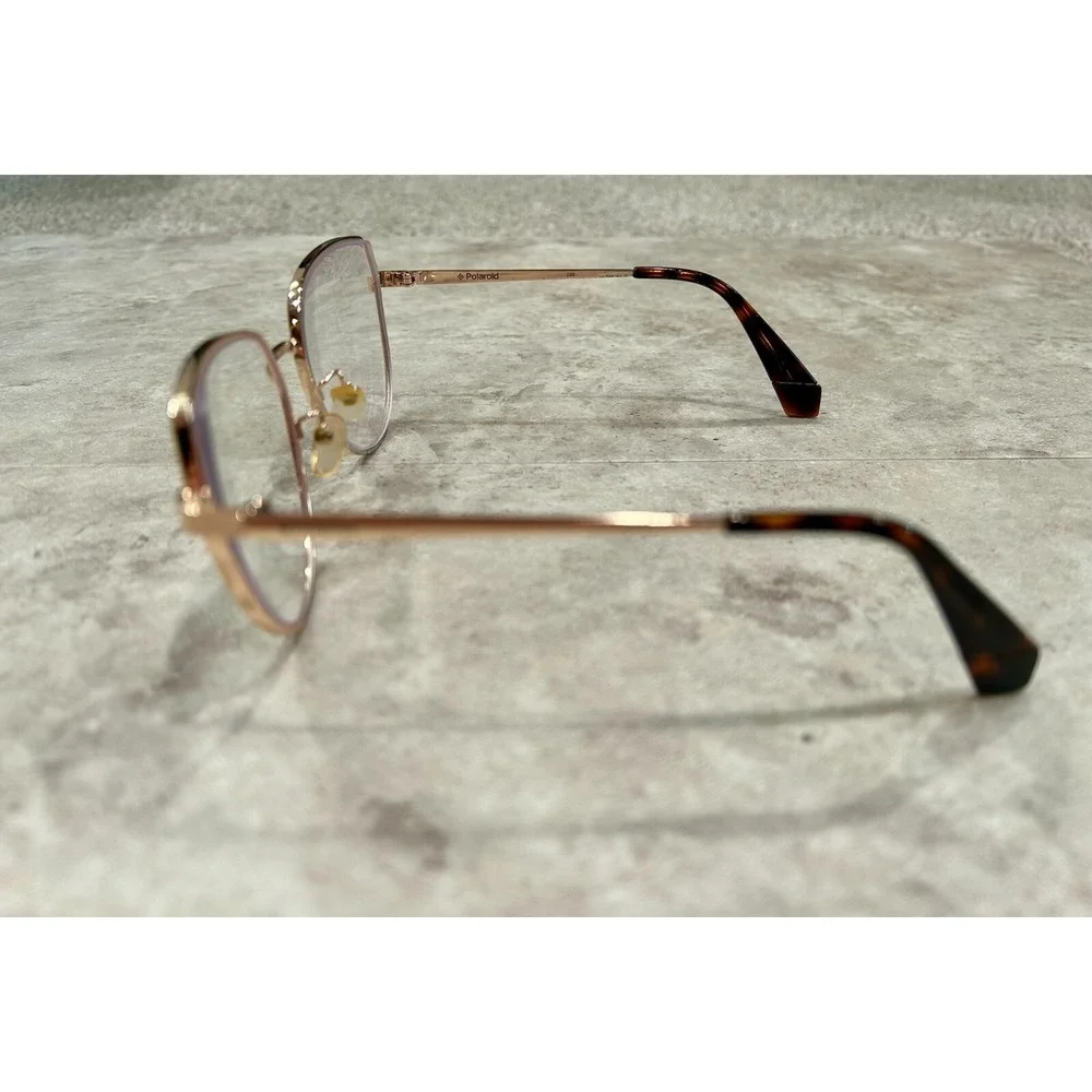 Polaroid PLD 6073/F/S/X ROSE GOLD Oval Sunglasses Rx compatible. Authentic